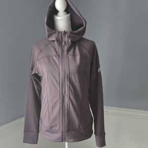 Eddie Bauer High Route Grid Fleece Full-Zip Jacket in Aubergine - NWT